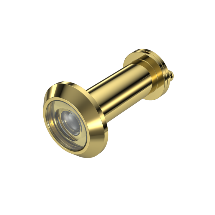 Door viewer, 38-68 mm, polished brass