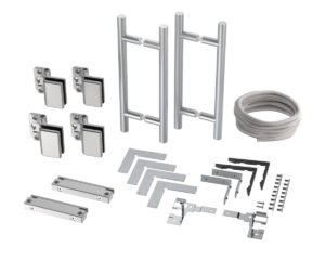 Pair door fitting set